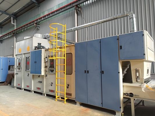 High volume storage blending machine with dust cleaning functionality